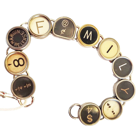 Typewriter Key Bracelet - Messages (Pre-Order)