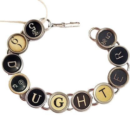 Typewriter Key Bracelet - DAUGHTER