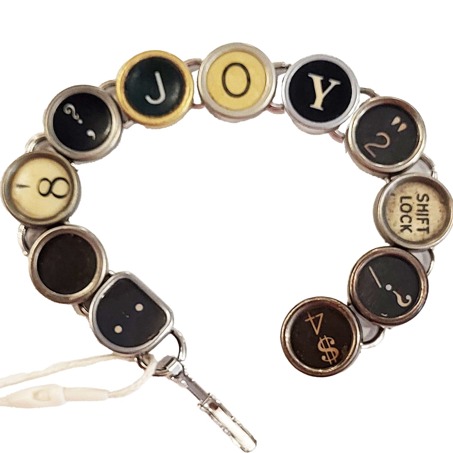 Typewriter Key Bracelet - JOY