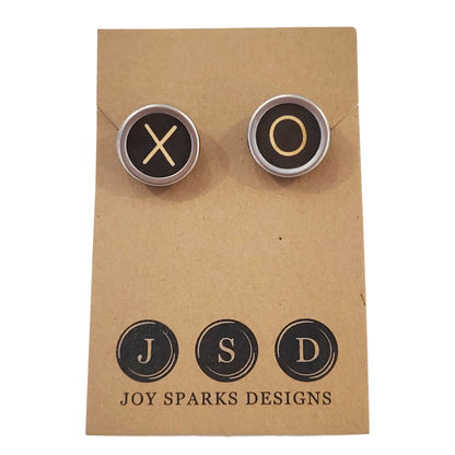 Typewriter Key Cufflinks XO - Black