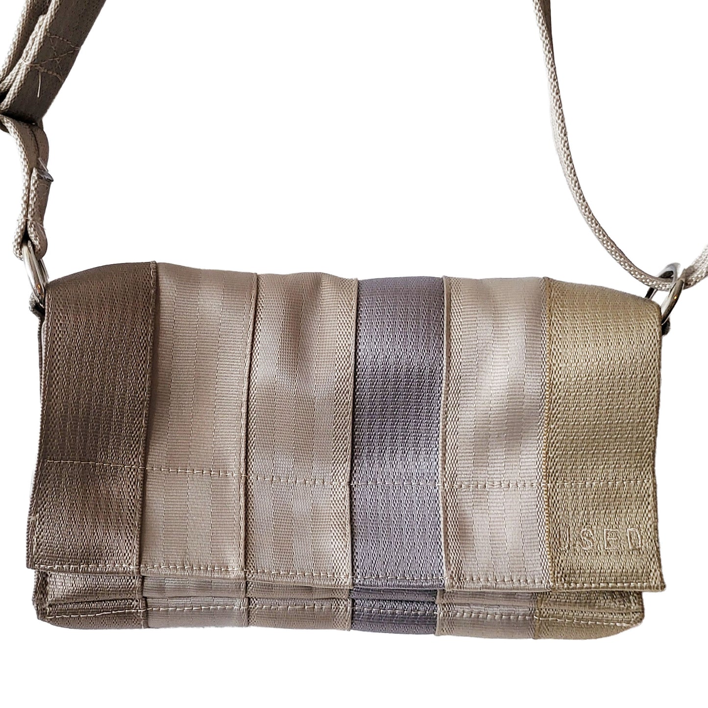 Seat Belt Handbag (Myah) Tans