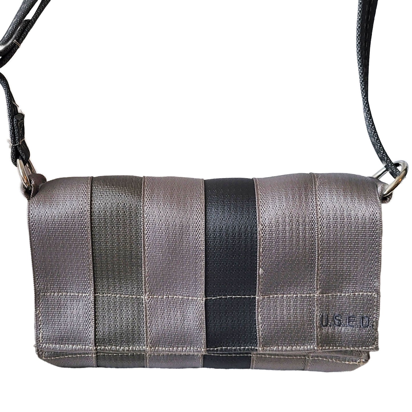 Seat Belt Handbag (Myah) Olive Stripe