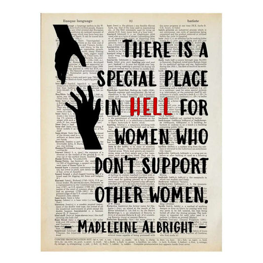 Vintage Book Page Print - There is a Special Place in Hell... (69)