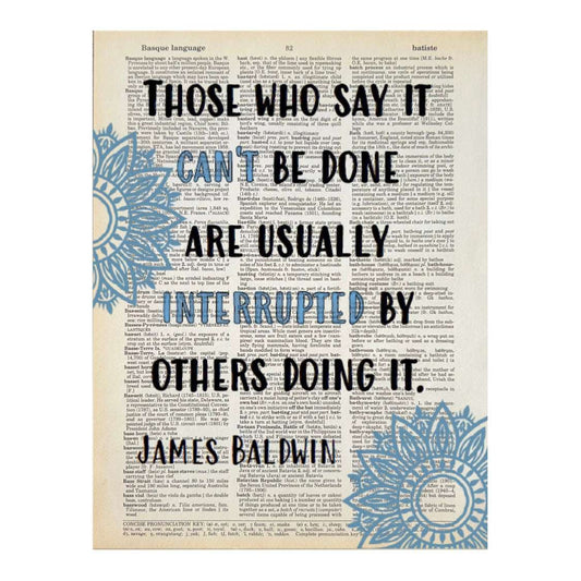 Vintage Book Page Print - Those Who Say It Can’t Be Done... (68)