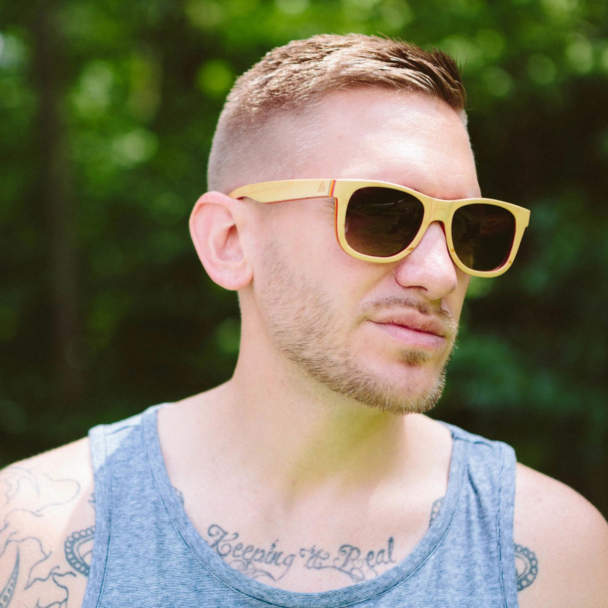 Skatedeck Sunglasses - Kickflip Natural