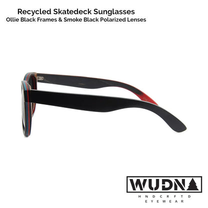 Skatedeck Sunglasses - Ollie Black
