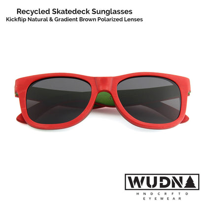 Skatedeck Sunglasses - Bluntside Red
