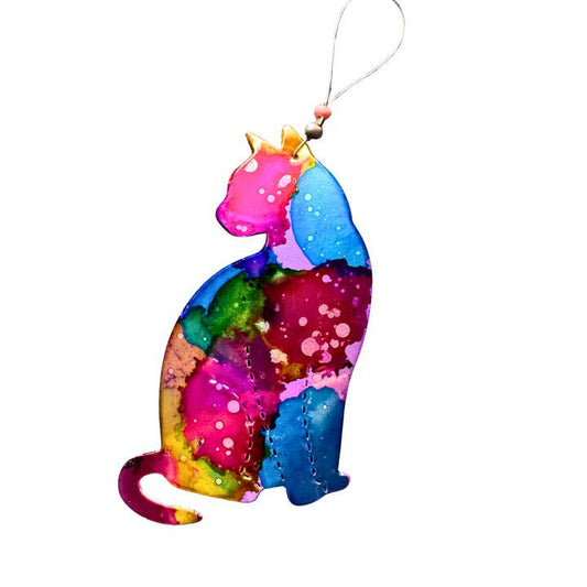 Aluminum Can Ornament - Cat