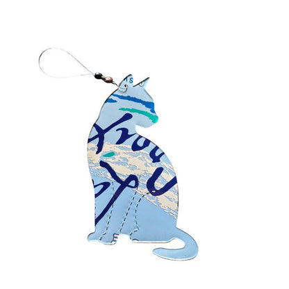 Aluminum Can Ornament - Cat