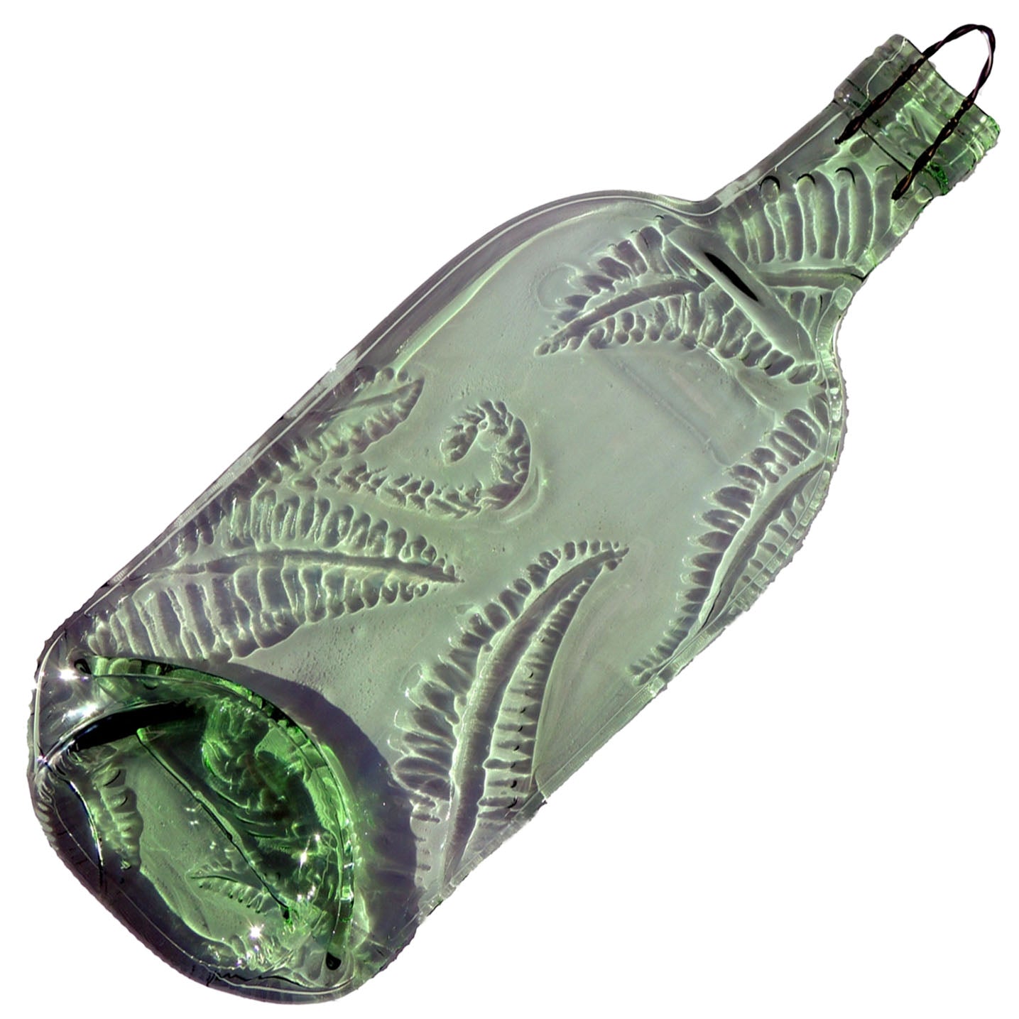Wine Bottle Cheese Board - Ferns