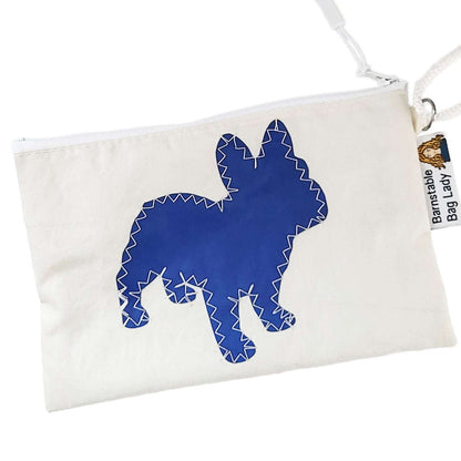 Sailcloth Wristlet - Frenchie Blue