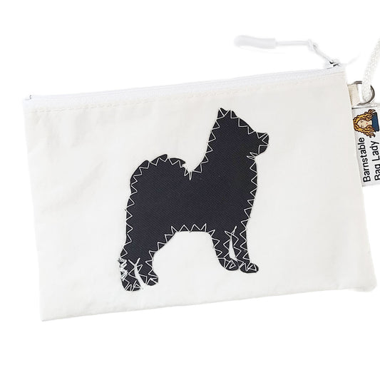 Sailcloth Wristlet - Black Pomeranian
