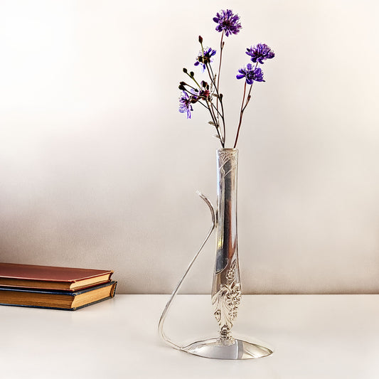 Spoon and Knife Bud Vase