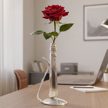 Spoon and Knife Bud Vase