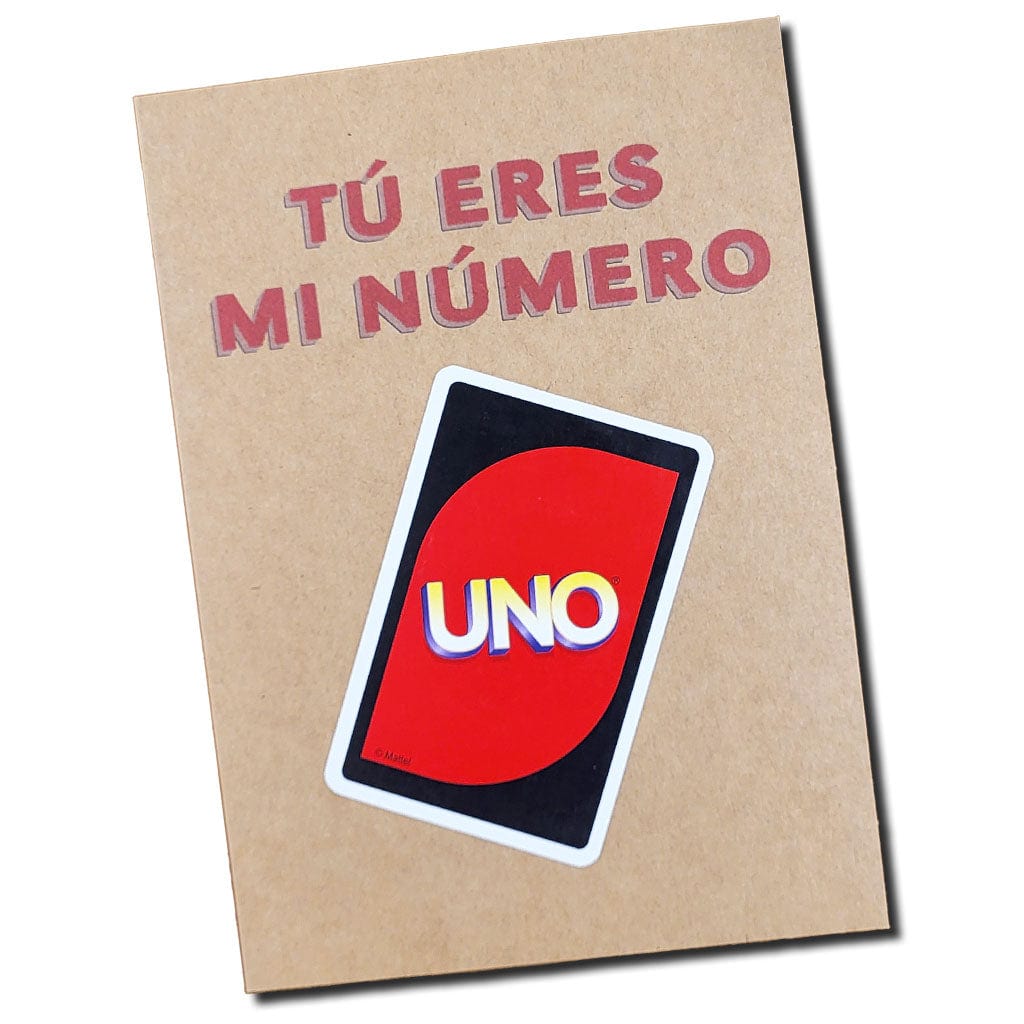 Game Card Greeting Card - Tú Eres Me Número [UNO]