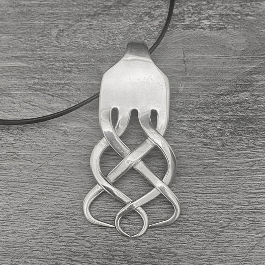 Fork Necklace - Celtic Weave