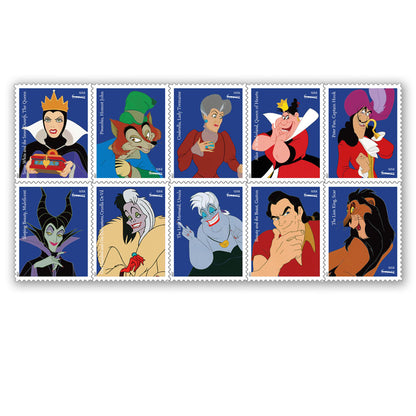 Postage Stamp Earrings - 2017 Disney Villains - Cruella de Vil