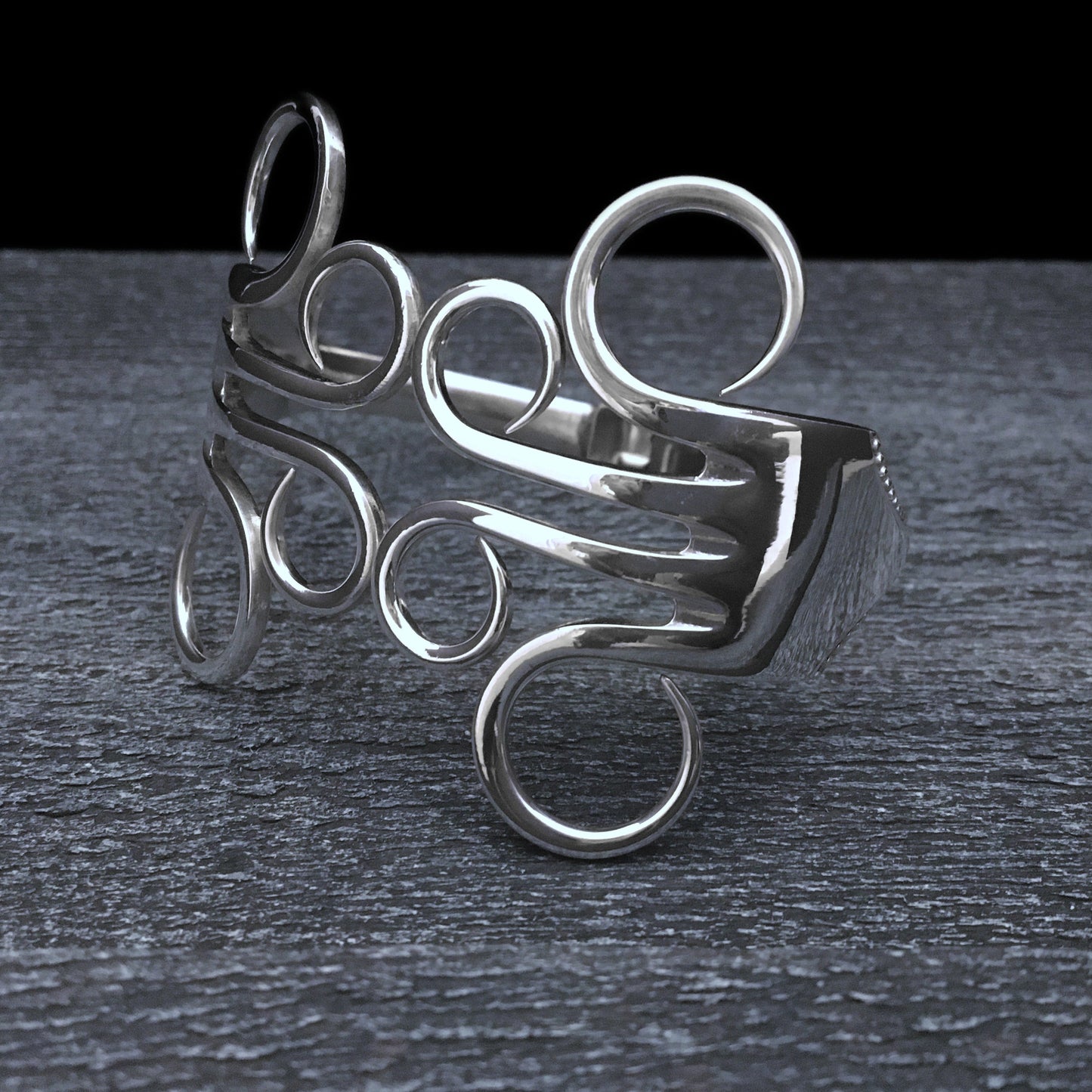 Double Fork Bracelet - Circles 3