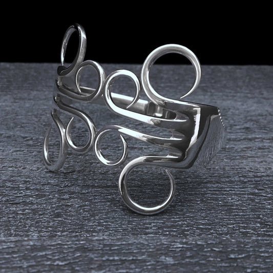 Double Fork Bracelet - Circles 3