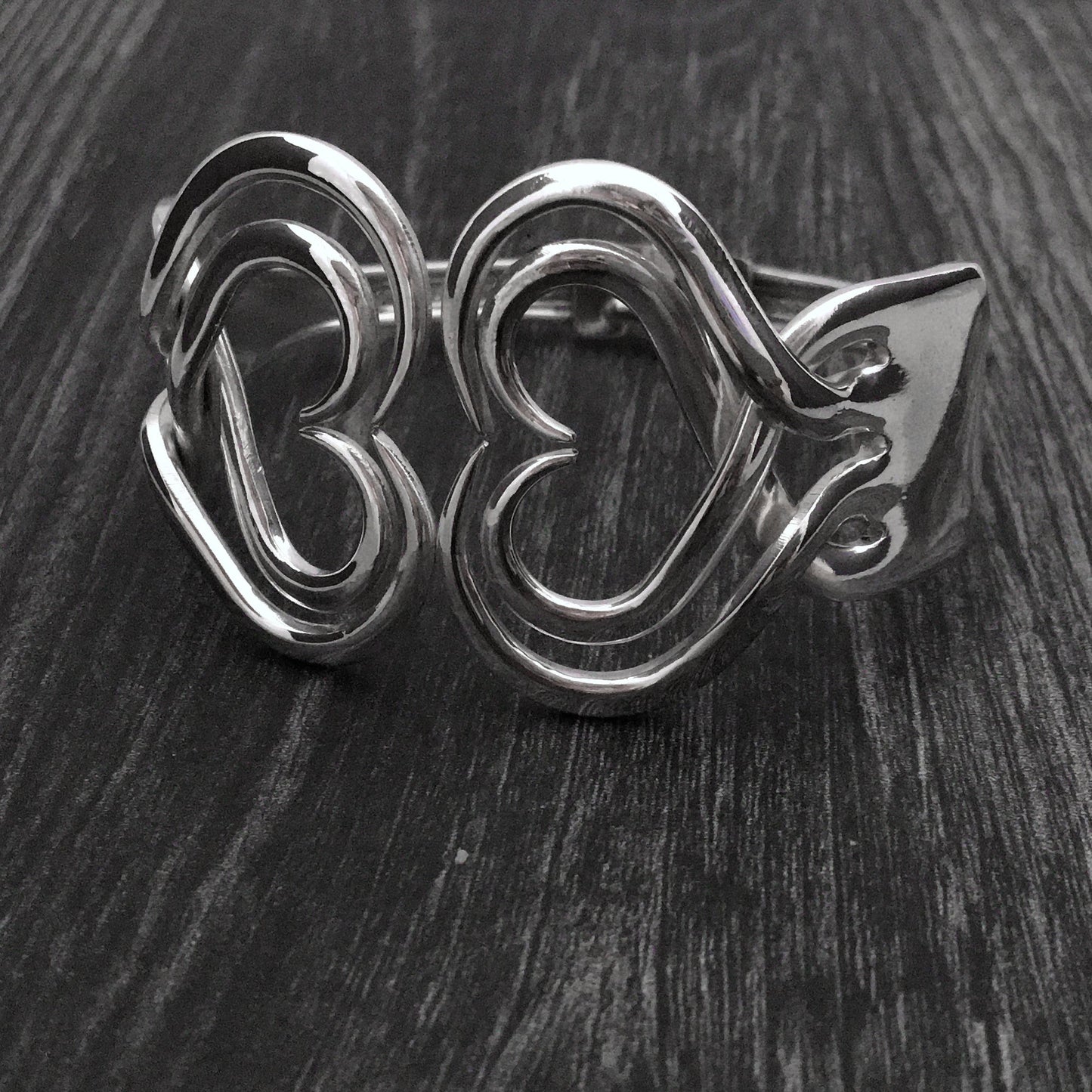 Double Fork Bracelet - Heart 4