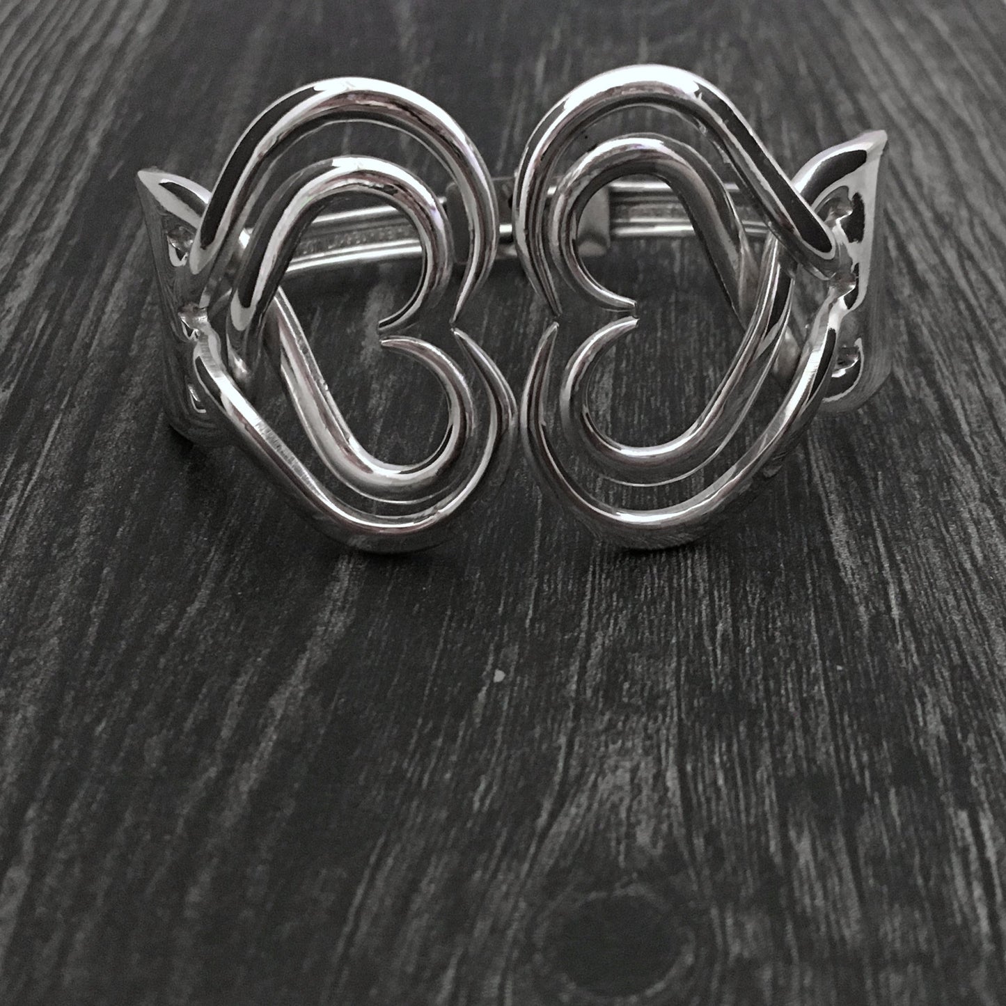 Double Fork Bracelet - Heart 4