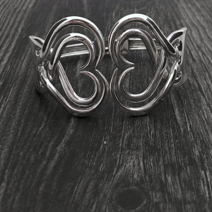 Double Fork Bracelet - Heart 4