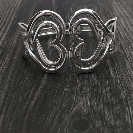 Double Fork Bracelet - Heart 4