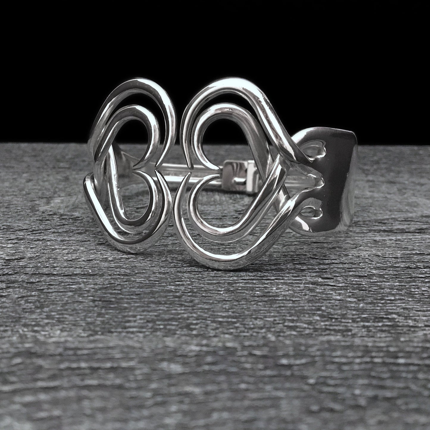 Double Fork Bracelet - Heart 4