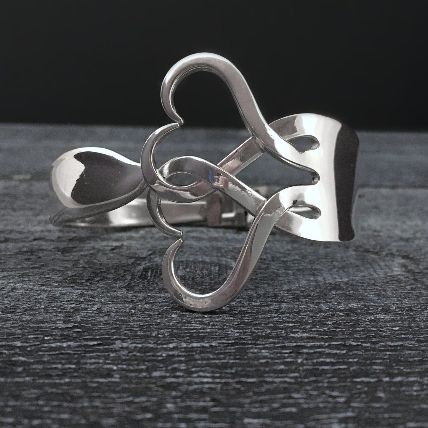 Fork Bracelet - Intertwining Hearts 2