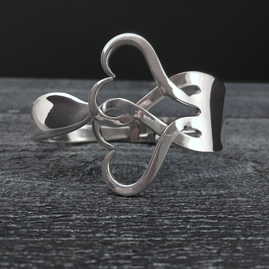 Fork Bracelet - Intertwining Hearts 2