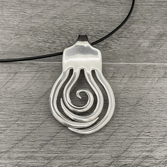 Fork Necklace - Spiral #2