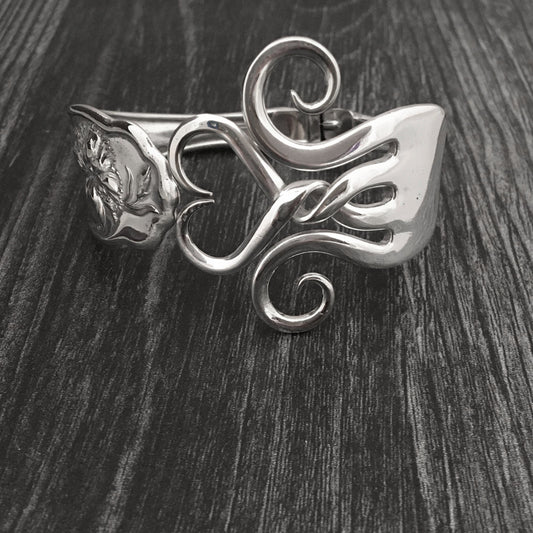 Fork Bracelet - Braided Heart
