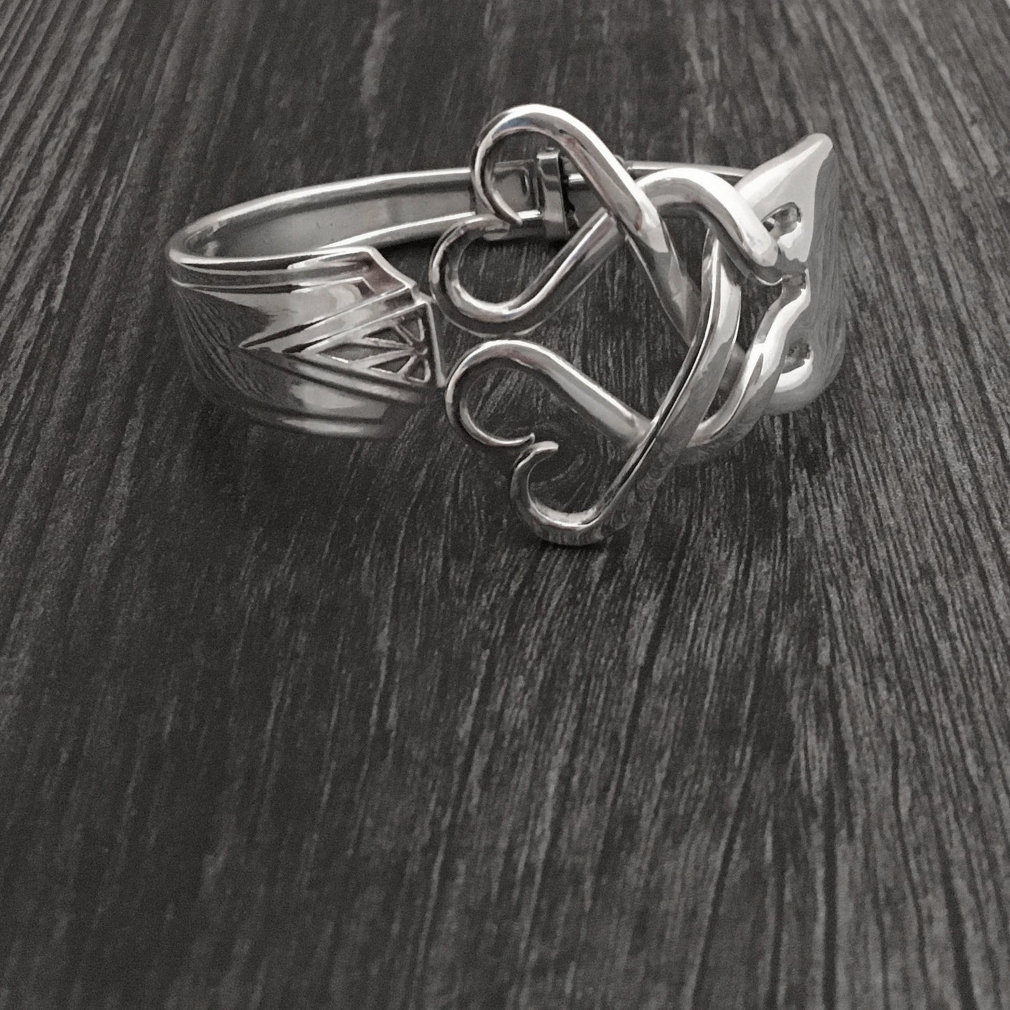 Fork Bracelet - Weaving Hearts