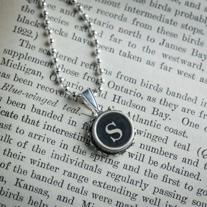 Typewriter Key Necklace