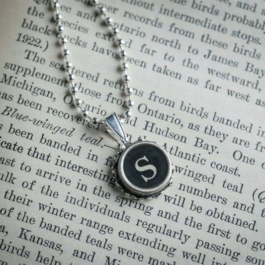 Typewriter Key Necklace