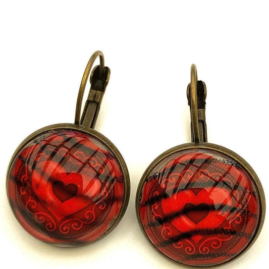 Postage Stamp Earrings - 2013 USA Sealed with Love